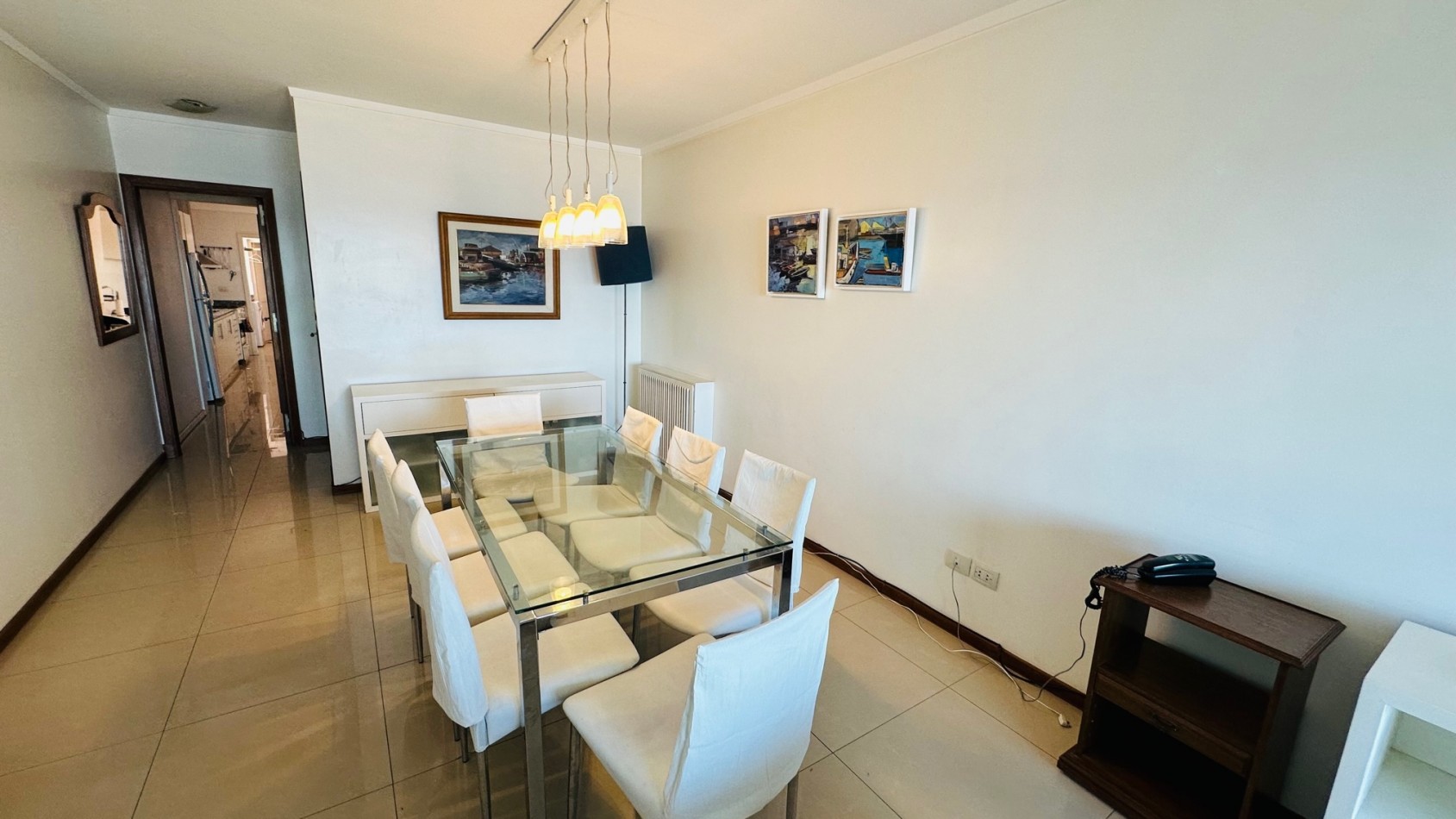 Departamento 3 ambientes mas dependencia, 2 Cocheras vista frente al mar Playa Grande