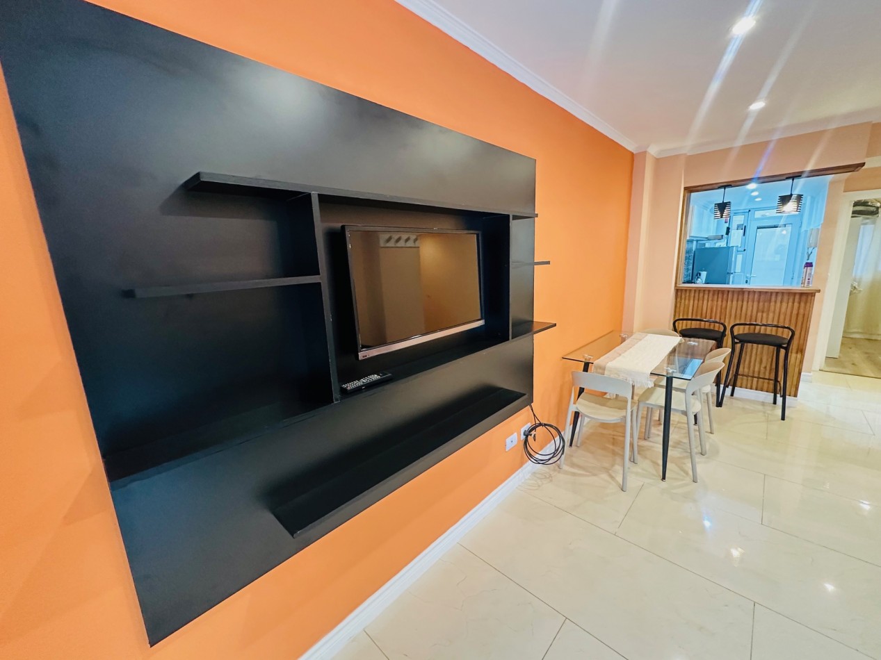 Departamento 2 ambientes reciclado con vista al frente