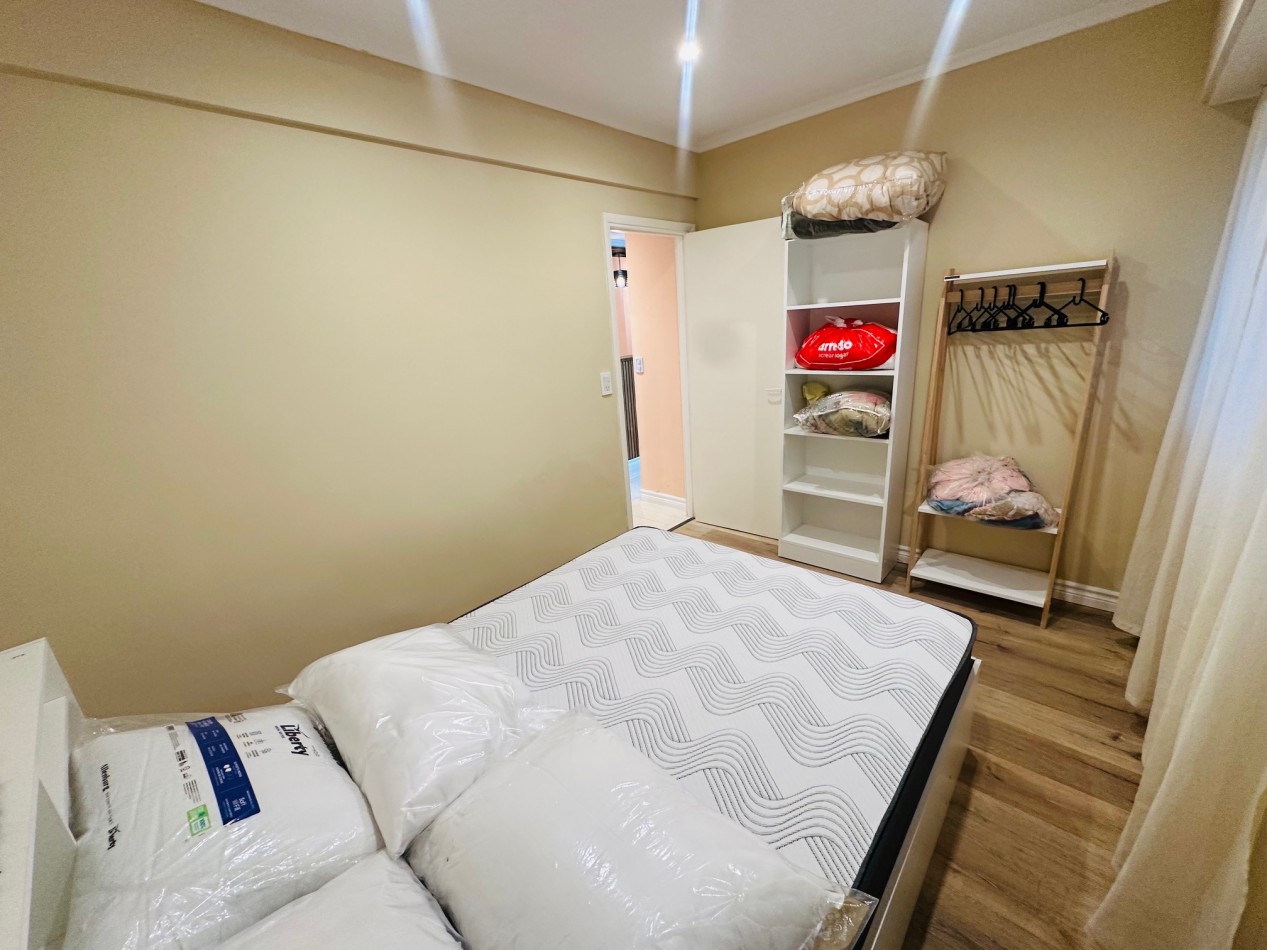 Departamento 2 ambientes reciclado con vista al frente