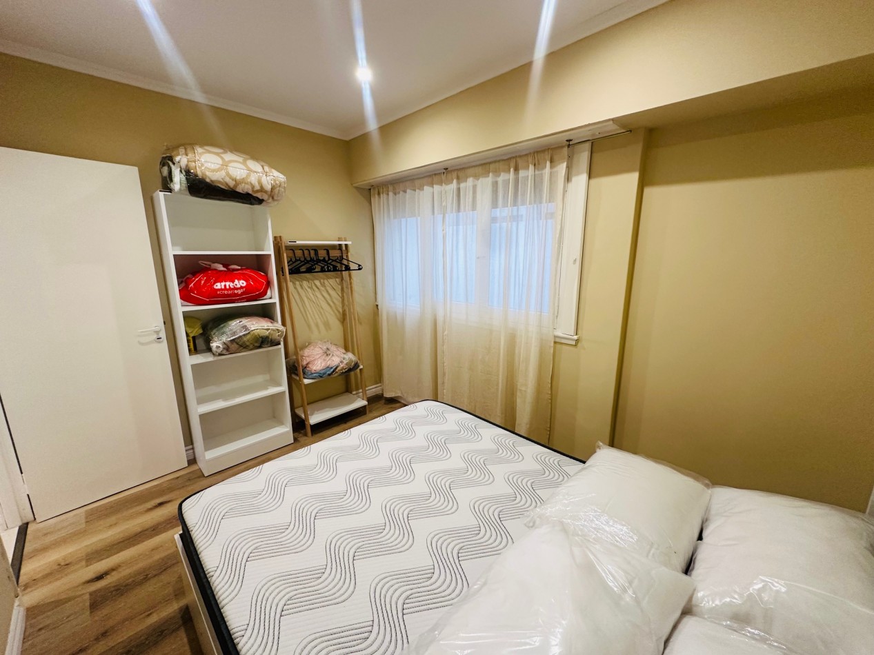 Departamento 2 ambientes reciclado con vista al frente