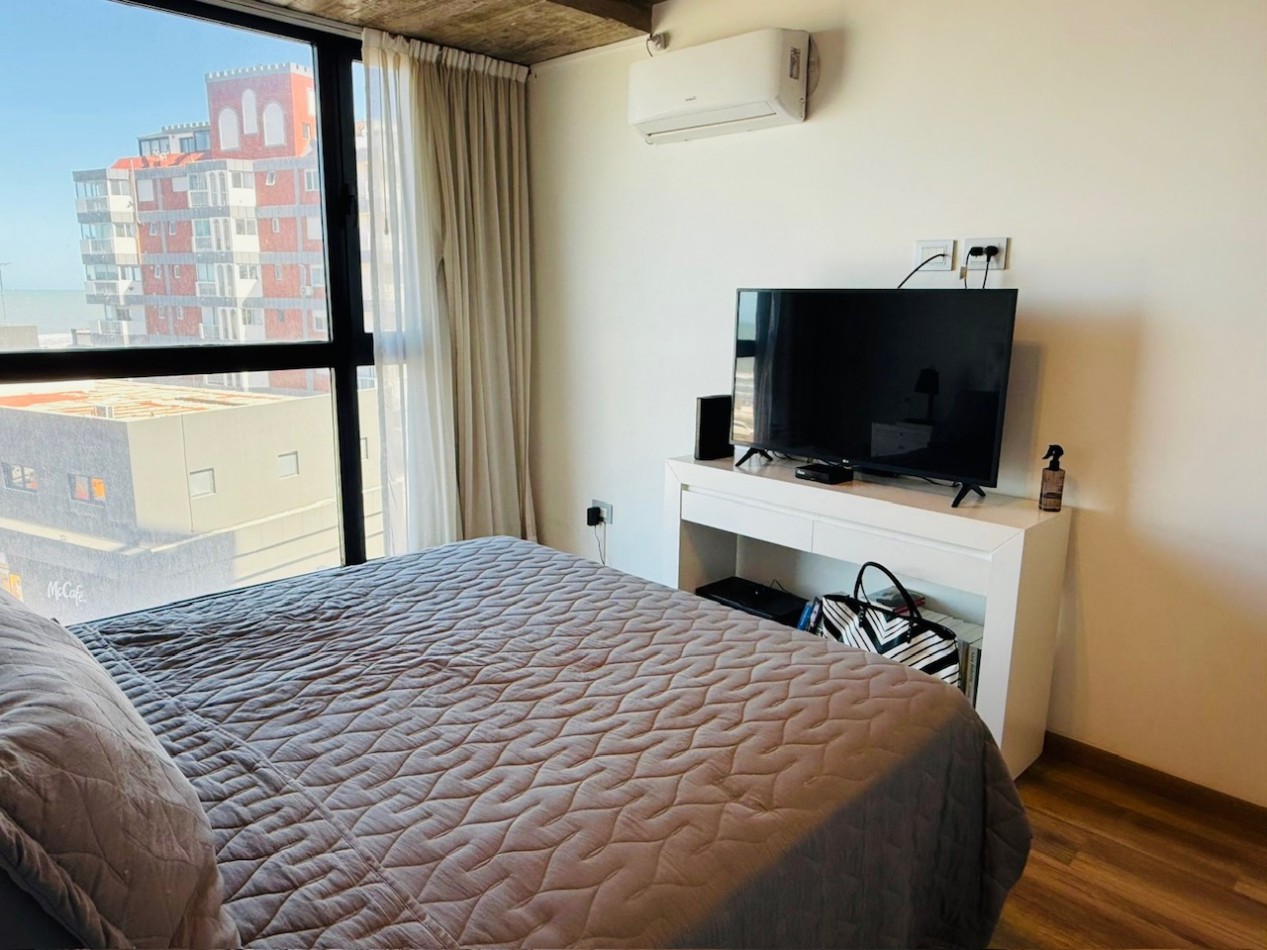 Departamento moderno dos ambientes con cochera y vista al mar