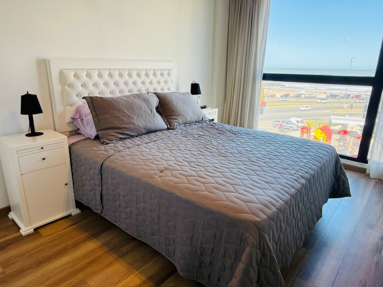 Departamento moderno dos ambientes con cochera y vista al mar