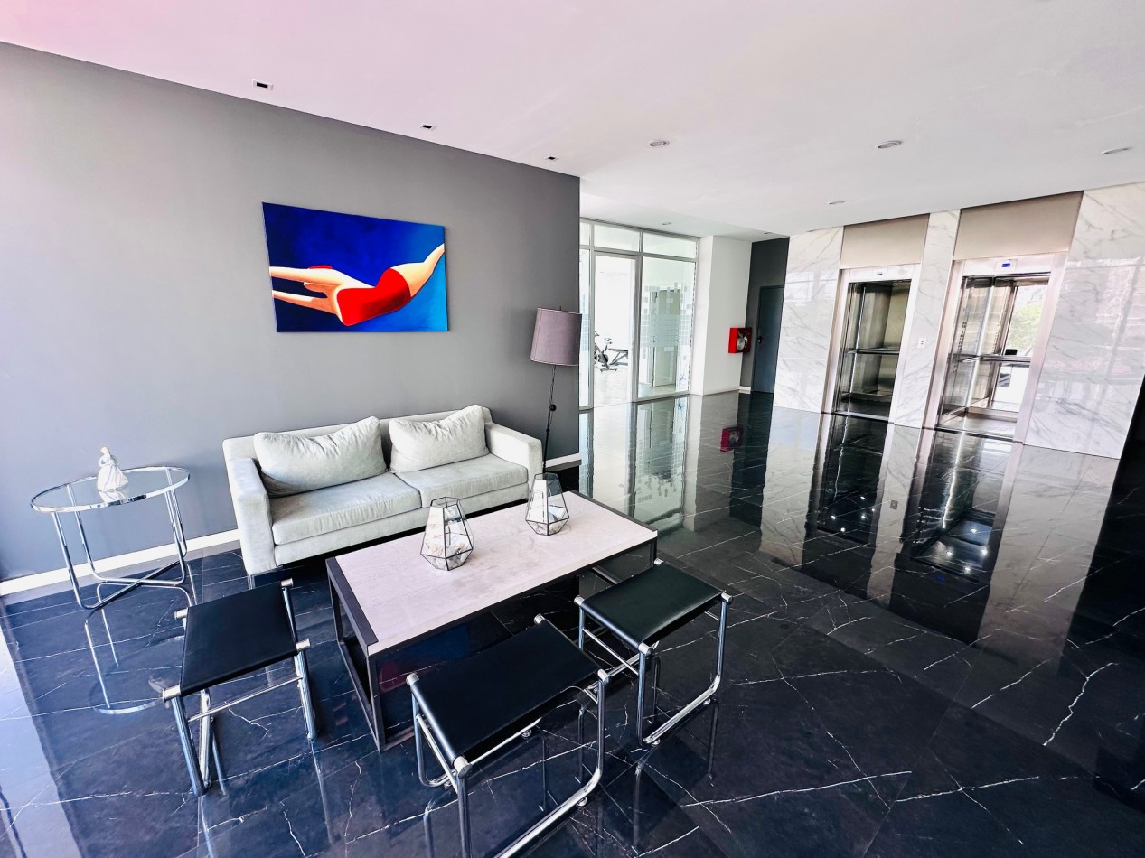 Departamento moderno 3 ambientes, 2 cocheras y amenities frente al mar