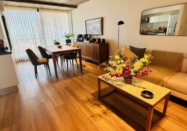 Departamento moderno dos ambientes con cochera y vista al mar